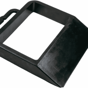 Rubber Pallet Jack Wheel Chock with Built-In Handle - Pallet Jack Stopper for Truck - 13.37" Length X 11.62" Width X 2" Height