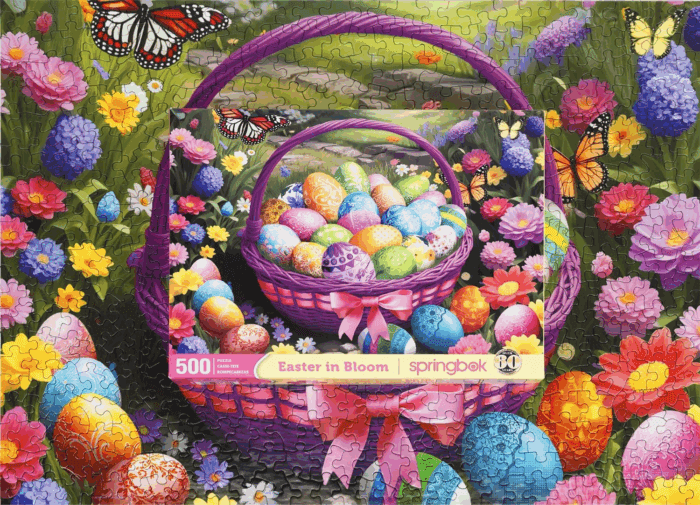 Easter in Bloom 500 Piece Jigsaw Puzzle for Adults and Families - Made in USA - Image 3