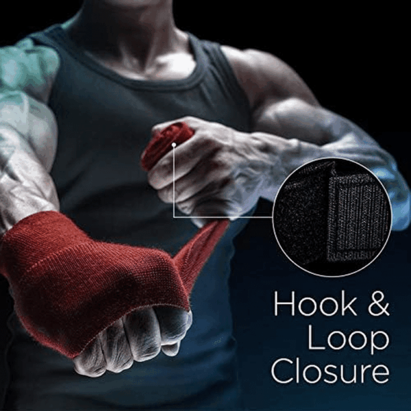 Mexican Style Hand Wraps for Men & Women – 180" Stretchable Boxing Wraps for MMA, Muay Thai, Kickboxing & Gym Training – Wrist & Knuckle Protection for Maximum Performance & Support - Image 5
