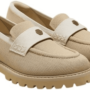 Francesca Women'S Waterproof Round-Toe Platform Chunky Heel Loafers