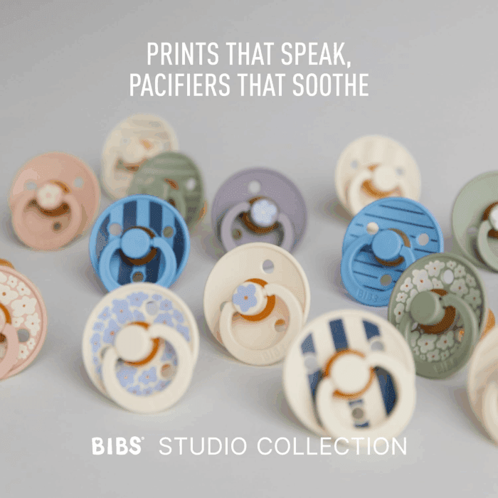 Pacifiers - Colour Studio 2 Pack | round Nipple Baby Pacifier | BPA Free Natural Rubber Latex Soother | Made in Denmark | Size 0+ Months | Blush Mix - Image 7