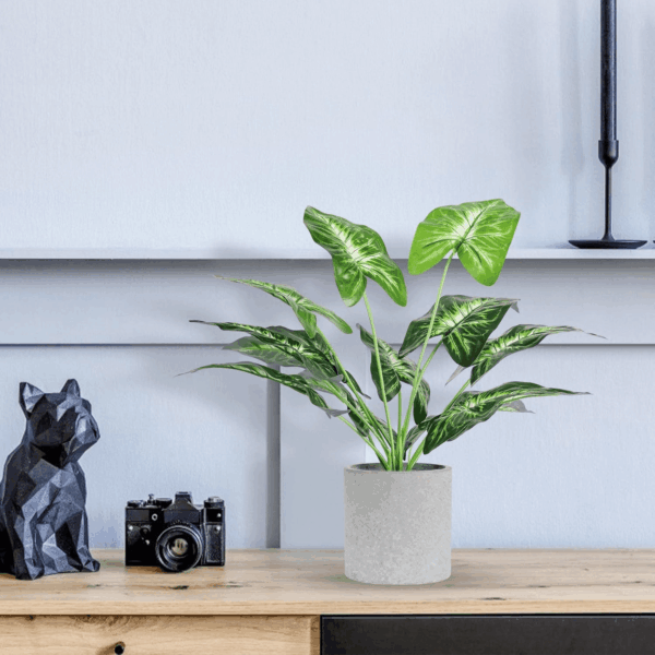 2 Pack Fake Plants Artificial Tropical Faux Plants Indoor for Office Desk Home Sage Green Decor - Image 5