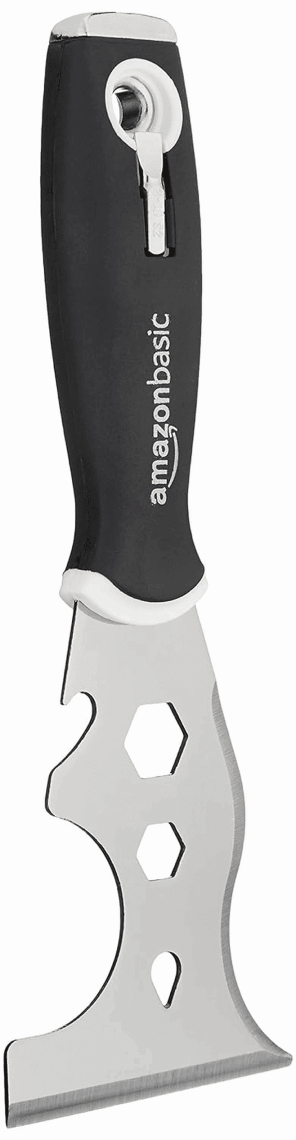 14-IN-1 Soft Grip Painters Tool with Hammer End and 2 Driver Bits, 3", One Pack, Black