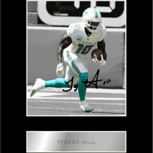 Tyreek Hill Signed Mounted Photo Display #11 Printed Autograph Picture - Sports Memorabilia - Wall Art for Living Room