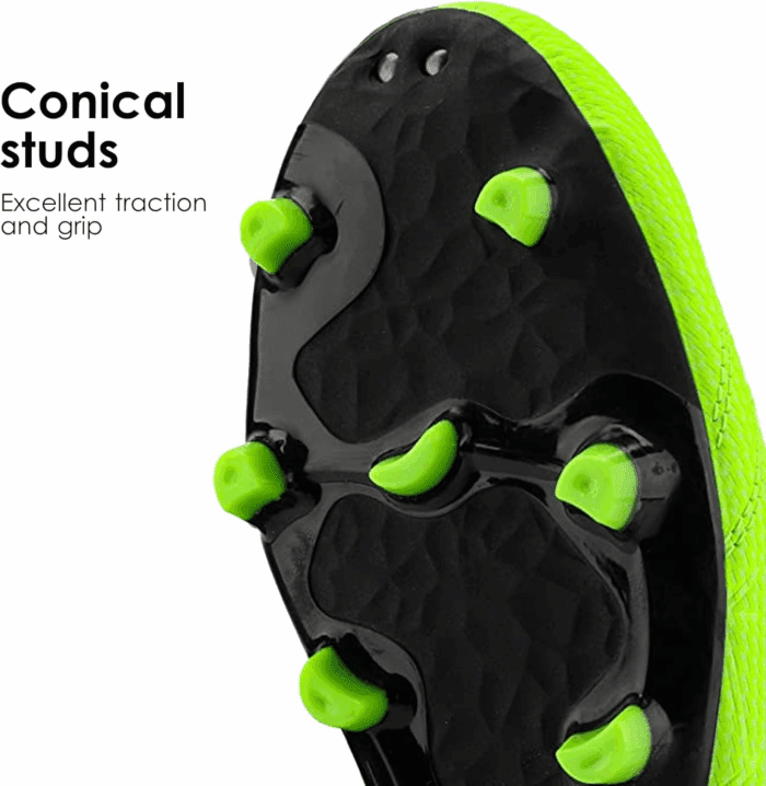 Mens Sport Flexible Athletic Lace up Light Weight Outdoor Cleats Football Soccer Shoes - Image 3