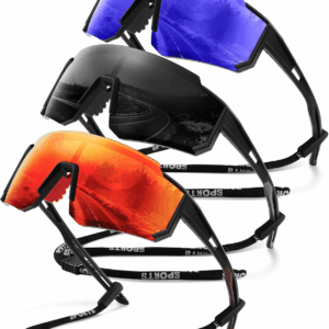 Polarized Sport Sunglasses for Men and Women, Lightweight TR90 Sun Glasses with UV Protection for Cycling Running
