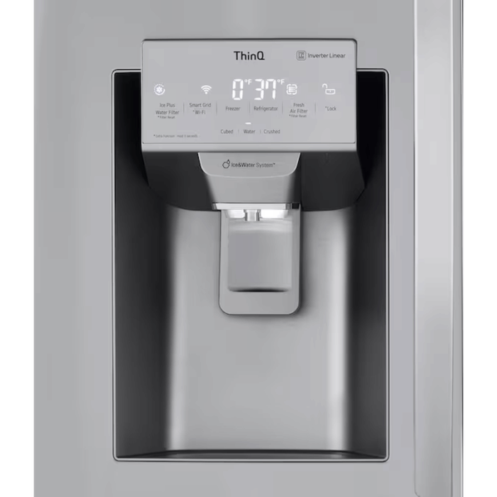 Standard-Depth Craft Ice Smart Wifi Enabled 27.8-Cu Ft 4 -Door Smart Compatible French Door Refrigerator with Dual Ice Maker with Water and Ice Dispenser ( Printproof Stainless Steel ) ENERGY STAR Certified - Image 4