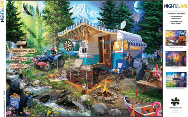 - Jeff Haynie - Mountain Retreat - 1000 Piece Jigsaw Puzzle for Adults - Challenging Puzzle Perfect for Game Nights - Finished Puzzle Size Is 26.75 X 19.75 - Image 5