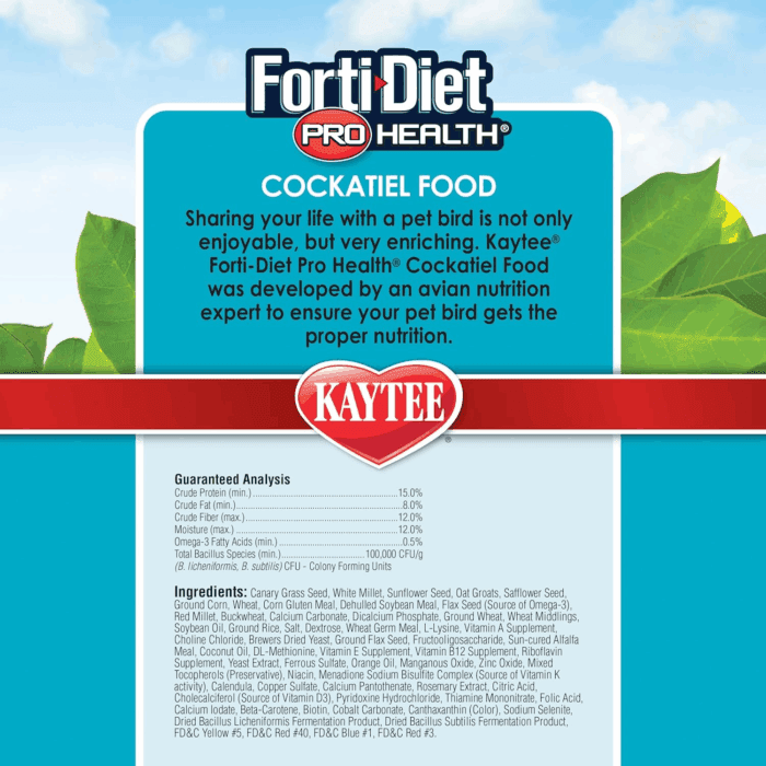 Forti-Diet Pro Health Pet Cockatiel Food, 5 Lb - Image 3
