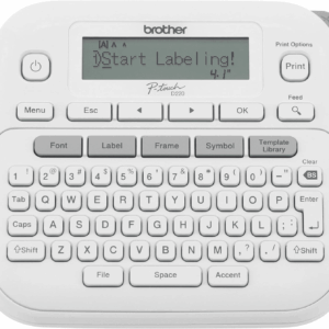 P-Touch PTD220 Home/Office Everyday Label Maker | Prints Tze Label Tapes up to ~1/2 Inch White