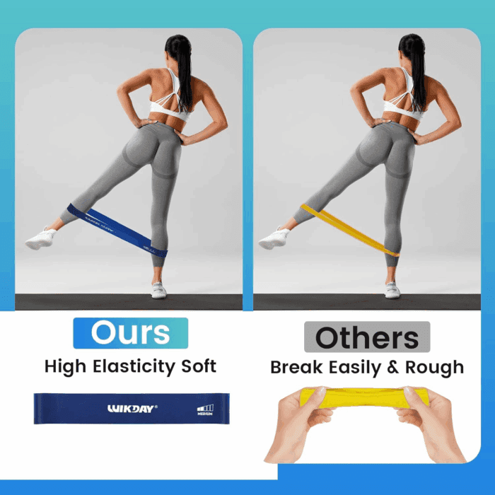 Resistance Bands for Working Out Exercise Loop Bands Workout Bands Set for Men Women Body Stretching, Crossfit Training, Home Workout, Physical Therapy, Booty Legs, Set of 5 - Image 5
