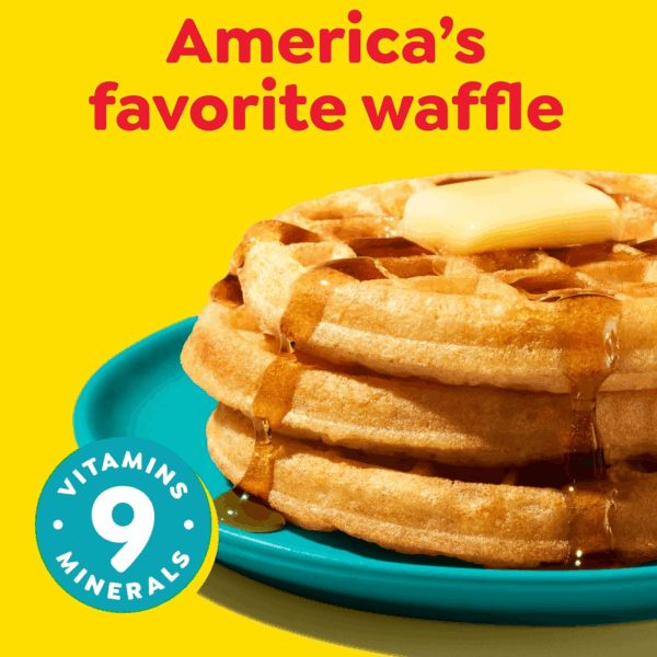 Frozen Waffles, Frozen Breakfast, Breakfast Food, Family Pack, Buttermilk, 29.6Oz Box (24 Waffles) - Image 6
