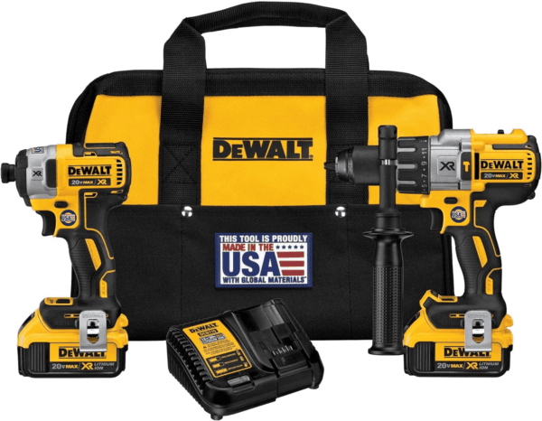 20V MAX Hammer Drill and Impact Driver, Cordless Power Tool Combo Kit with 2 Batteries and Charger (DCK299M2)