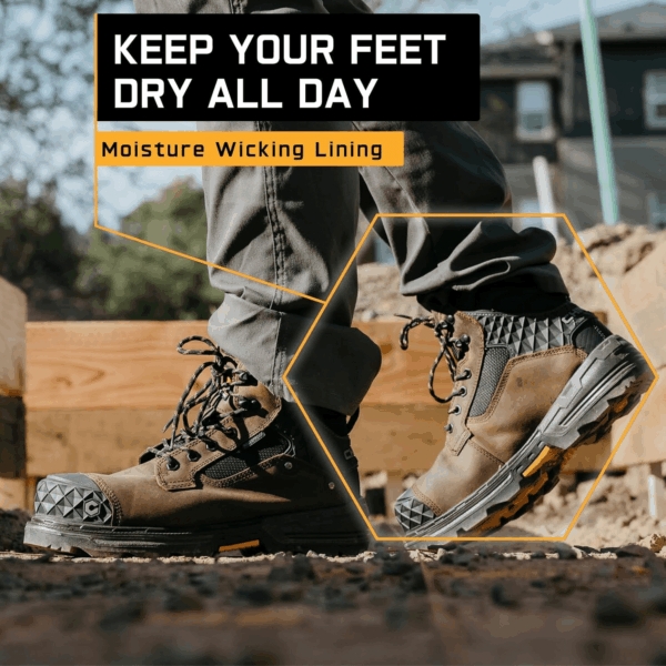 Pallet Jack Composite Toe 6" Industrial & Construction Waterproof Work Boots - Image 6