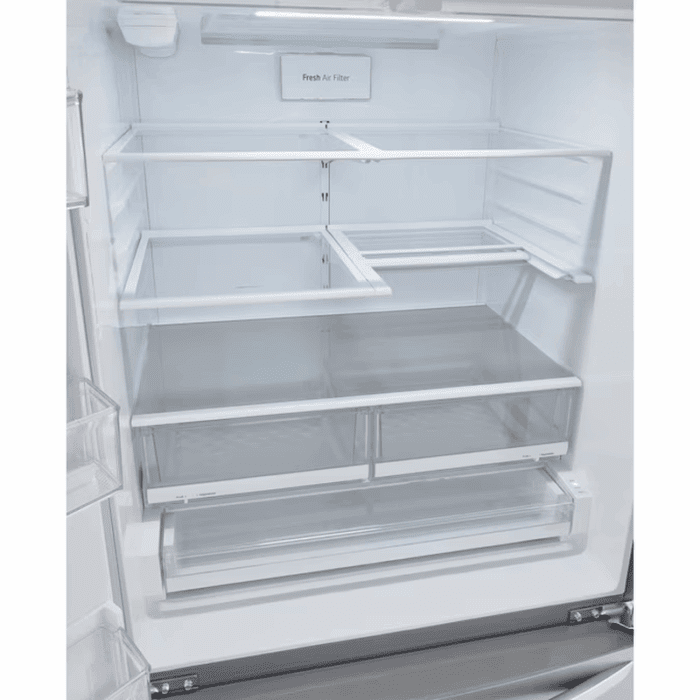 Standard-Depth Craft Ice Smart Wifi Enabled 27.8-Cu Ft 4 -Door Smart Compatible French Door Refrigerator with Dual Ice Maker with Water and Ice Dispenser ( Printproof Stainless Steel ) ENERGY STAR Certified - Image 11