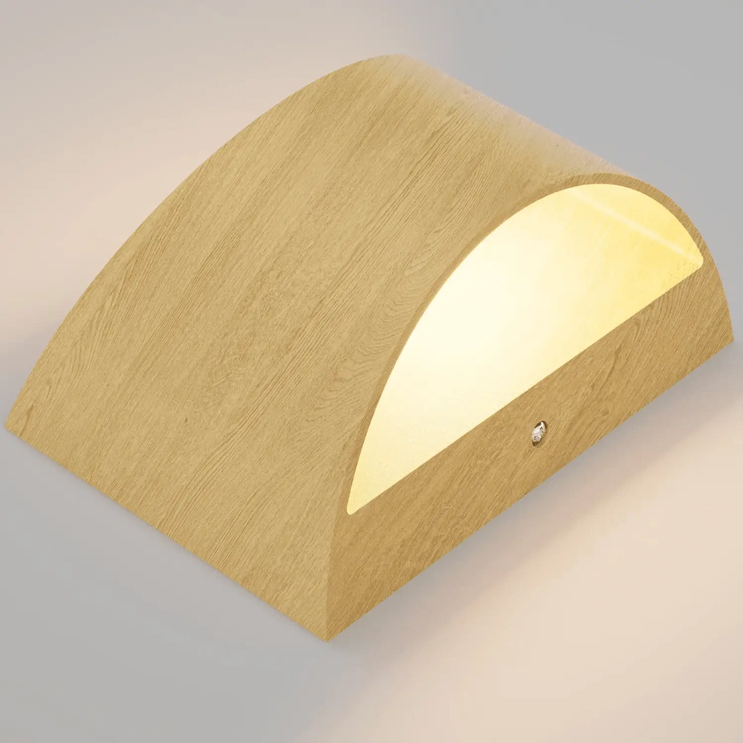 Aluminum Modern Wall Light Fixtures 1 Pack Indoor LED Wall Sconce Hardwired Wood Texture up and down Wall Mount Light for Living Room Bedroom Hallway Corridor 3000K(With G9 Bulbs) - Image 3