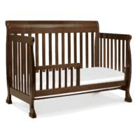 Kalani 4-In-1 Convertible Baby Crib with Wooden Toddler Bed, Daybed & Full-Size Bed Conversion - Easy to Assemble & GREENGUARD Gold Certified - 4 Adjustable Mattress Heights - Espresso - Image 7