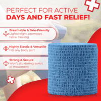 Self Adherent Cohesive Bandages 3" X 5 Yards - 6 Count, Rainbow Colors - Image 2