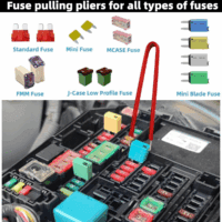 Relay Puller Pliers Relay and Fuse Remover Tool, Automotive Relay FMM Fuses Puller Tool, Car Vehicle Battery Terminal Wiper Remover - Image 3