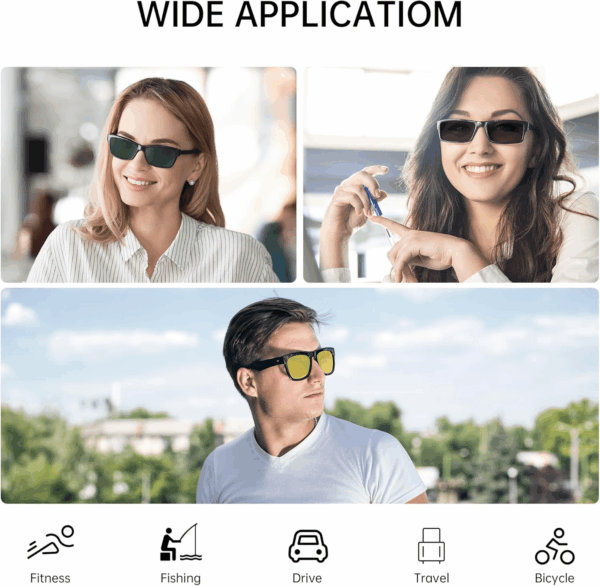 2Pcs Polarized Clip for Ray-Ban Meta Wayfarer RW4006 Smart Glasses (Size M 50-22), Discoloration Clips Compatible with Ray-Ban Meta Wayfarer Protect Your Eyes, Cool and Fashion (Black + Green) - Image 6