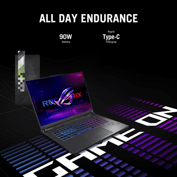 ROG Strix G16 Gaming Laptop, 165Hz Display, NVIDIA® Geforce RTX™ 4060, Intel Core I7-13650Hx, 16GB DDR5, 1TB Pcie Gen4 SSD, Wi-Fi 6E, Windows 11, G614JV-AS74 - Image 8
