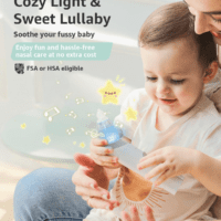 Nasal Aspirator for Baby, Electric Nose Aspirator for Toddler, Baby Nose Sucker, Automatic Nose Cleaner with 3 Silicone Tips, Adjustable Suction Level, Music and Light Soothing Function - Image 4