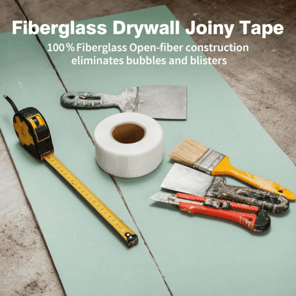 Drywall Joint Tape, Fiberglass Mesh Tape for Drywall Repair,1.97“×150 Ft Self-Adhesive Drywall Mesh Tape for Sheetrock Crack Repair - Image 6
