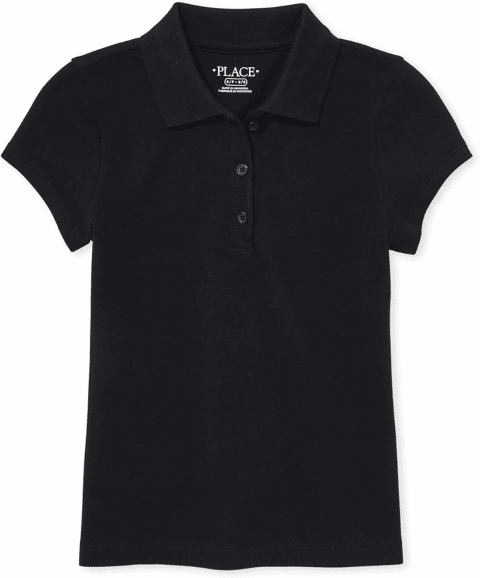 Girls' Uniform Pique Polo