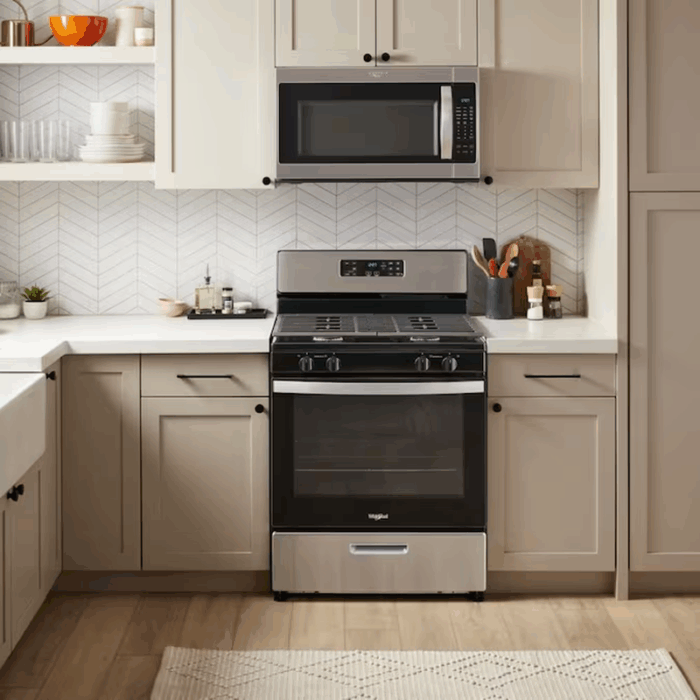 30-In 4 Burners 5.1-Cu Ft Freestanding Natural Gas Range ( Stainless Steel ) - Image 13