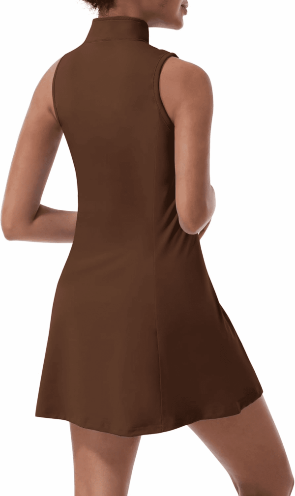 Tennis Dress for Women, Tennis Golf Dresses with Built in Shorts and Pockets for Sleeveless Workout Athletic Dresses - Image 2