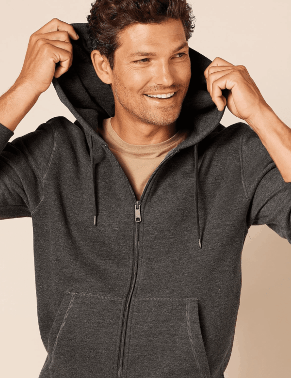 Men'S Full-Zip Fleece Hoodie (Available in Big & Tall) - Image 4