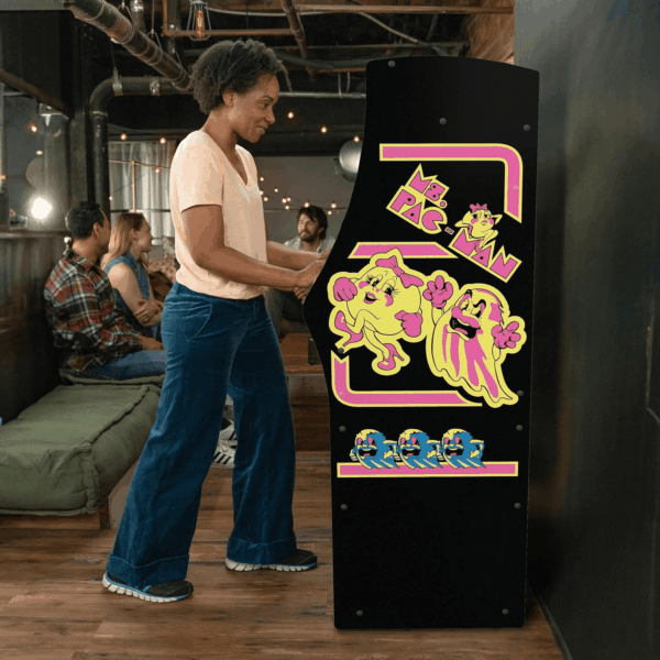 Ms. Pacman Deluxe Black Variant Arcade Machine, Built for Your Home, with 5-Foot Tall Full-Size Stand-Up Cabinet, 14 Classic Games, and 17-Inch Screen - Image 6