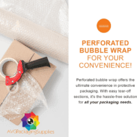 AVG Packaging Small Bubble Wrap - Bulk Bubble Wrap Roll for Moving & Shipping - Heavy Duty Packing Wrap, Perforated Every 12" (175' X 3/16" X 12") - Image 4