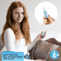 Swabs Bundle with Keloid Bump Removal Drops - Saline Solution for Piercings - Ear Piercing Cleaner - Image 4