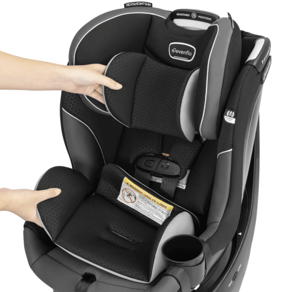 Revolve360 Slim 2-In-1 Rotational Car Seat (Canton Black) - Image 11