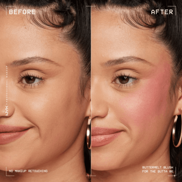 Buttermelt Powder Blush, Fade and Transfer-Resistant Blush, up to 12HR Make up Wear, Vegan Formula - for the Butta - Image 3