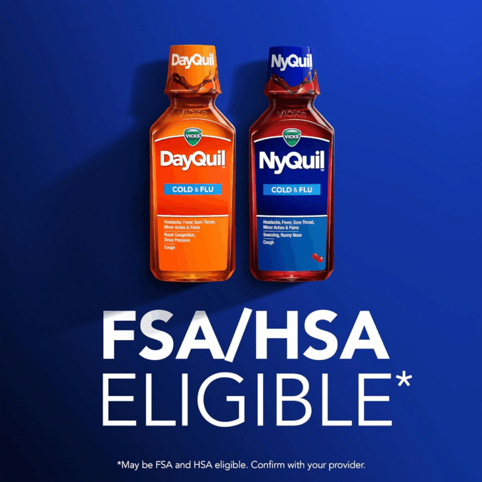Dayquil & Nyquil SEVERE Cold & Flu Medicine, Relief for Headache, Fever, Sore Throat, Minor Aches & Pains, Nasal Congestion, Sinus Pressure, Stuffy Nose, and Cough, Co-Pack, 2 X 12 OZ - Image 8
