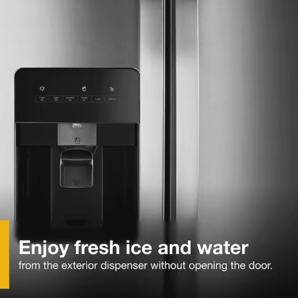 24.6-Cu Ft Side-By-Side Refrigerator with Ice Maker ,Water and Ice Dispenser ( Fingerprint Resistant Stainless Steel ) - Image 6