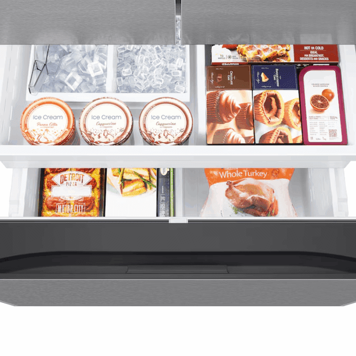 Standard-Depth Mega Capacity 31.5-Cu Ft 3 -Door Smart Compatible French Door Refrigerator with Dual Ice Maker with Water Dispenser ( Fingerprint Resistant Stainless Steel ) ENERGY STAR Certified - Image 10