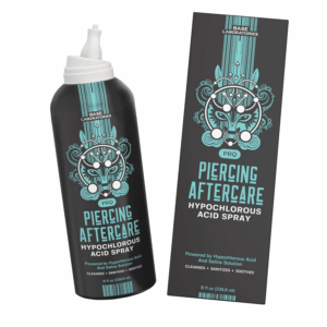 Hypochlorous Acid Spray 8Oz | Piercing Aftercare Healing Solution for Piercings, Bumps, Keloids & Wounds - Nose, Ears, Belly