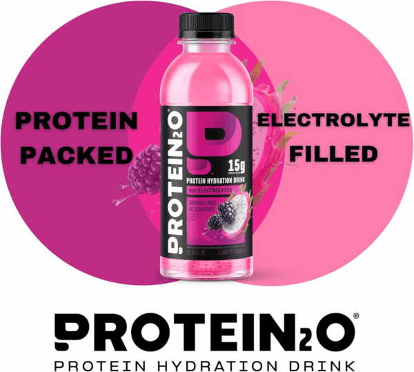 15G Whey Protein Isolate Hydration Drink, 350Mg of Electrolytes, Vitamins B5 & B6, Low Sugar, Flavor Fusion Variety Pack, 16.9 Oz Bottle (Pack of 12) - Image 9