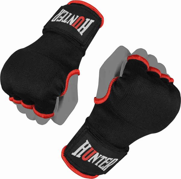 Gel Padded Inner Gloves with Hand Wraps for Boxing, Quick Elastic Training Wraps for Men & Women, Muay Thai MMA Kickboxing Martial Arts Knuckle Wrist Protector (Pair) - Image 5