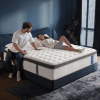 Quueen Size Mattress,14 Inch Queen Mattress in a Box,Superior Hybrid Mattress with Gel Memory Foam or Lumbar Support ,100 Night Trial,Maximum Support,Pressure Relief,Zoned Support Spring, Medium Firm