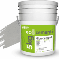 Microcement Continuous Coating for Walls and Floors - Versatile, Durable, and Elegant Surface for Home and Office Renovations (Gris Natural Gray, 11.02 Lb)
