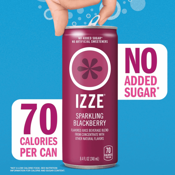 Sparkling Juice Beverage Blend, Variety Pack, Blackberry, Clementine, Apple, Grapefruit, No Sugar Added, 8.4 FL OZ, 24 Cans - Image 4