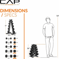 Dumbbell Set with Rack | Multiple Options in 150Lbs and 210Lbs - Image 5