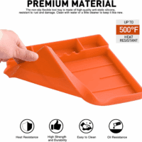 2 Pcs Silicone Tool Tray with Magnetic Small Parts Tray, Non-Slip Flexible Mechanic Automotive Tool Organizer Tool Storage Tool Holder Grip Mats, Christmas Day Gift for Men, Father’S Day Gift - Image 4