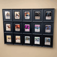 Interlocking Card Frames - Black | Interlocking Frames Ideal for Collectibles, Trading Cards, and Memorabilia | Wall Display Frame (Standard Cards - 6 Pack) - Image 7