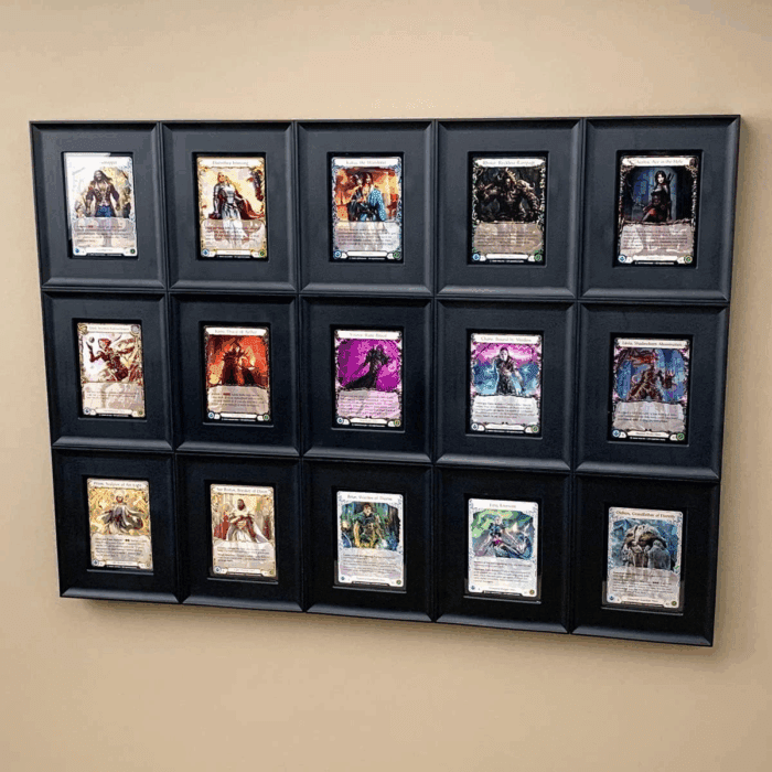 Interlocking Card Frames - Black | Interlocking Frames Ideal for Collectibles, Trading Cards, and Memorabilia | Wall Display Frame (Standard Cards - 6 Pack) - Image 7