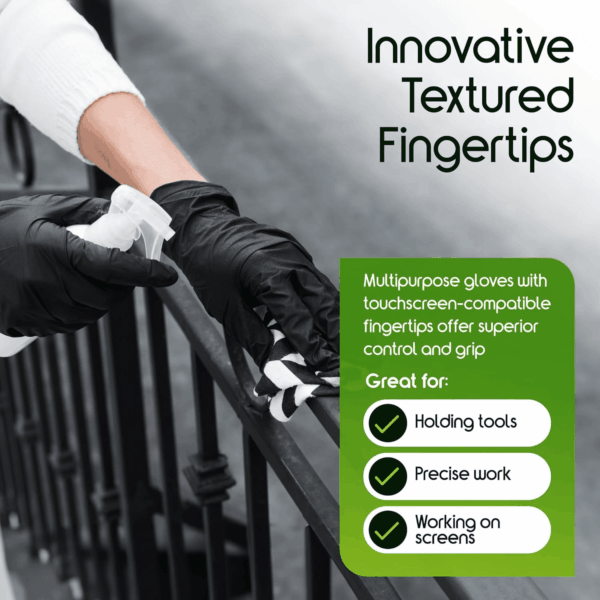 HEAVY DUTY 6Mil ORIGINAL Quality Stretch Nitrile Black Gloves Disposable Latex Free |Medical, Food, Mechanic Tattoo - Image 7